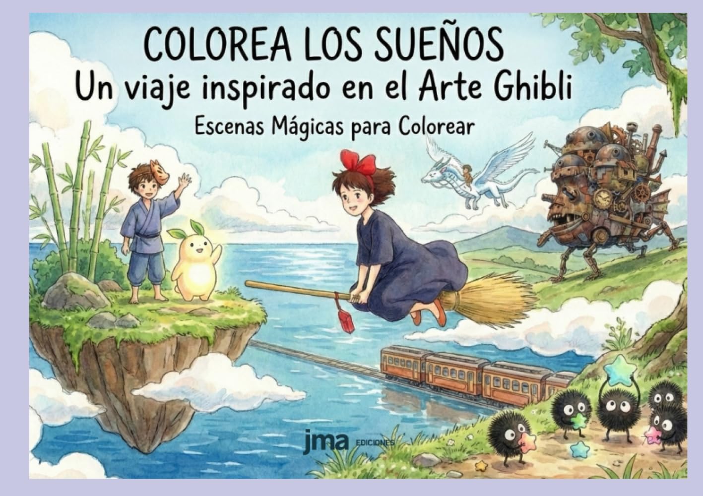 Colorea tus sueños: Un viaje inspirado en el arte Ghibli