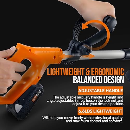 Miniatura 9 de SuperHandy Trailer Dolly Electric Power 3600 libras de peso máximo del remolque, 600 libras de peso máximo de la lengua y 2 en 1 cortacésped