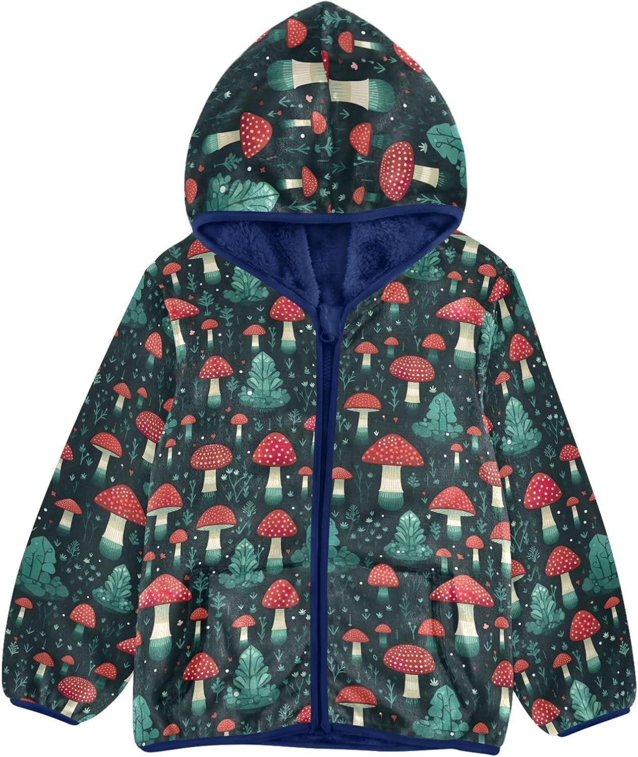 Boys Fleece Coat,Children's Zip-Up Hoodie Jacket,Baby Warm Fashion Outerwear 3-10T