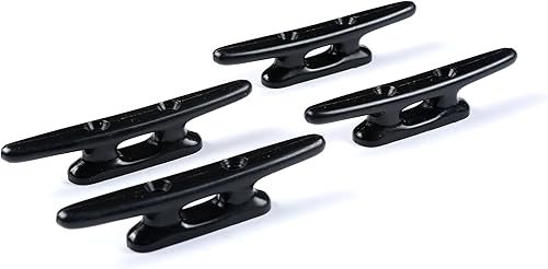 Miniatura 2 de Mxeol Tacos de nailon para lanchas, 4 pulgadas, 5 pulgadas, 6 pulgadas, 8 pulgadas, cuerda para kayak, color negro, para muelles de lanchas, kayaks,