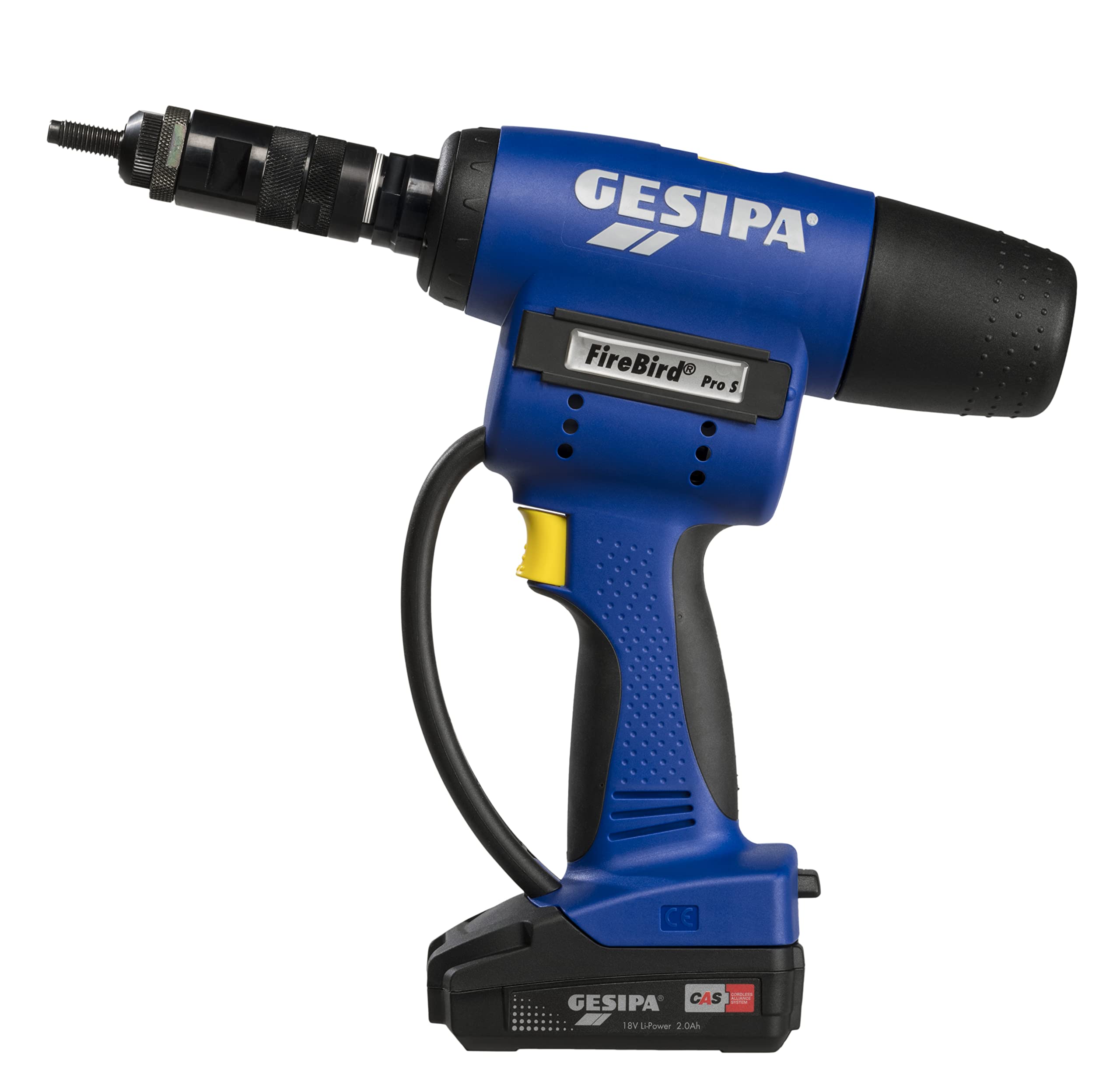 Gesipa Firebird Pro Gold Edition 1679674 - Remachadora de tuercas ciegas (incluye batería y cargador)
