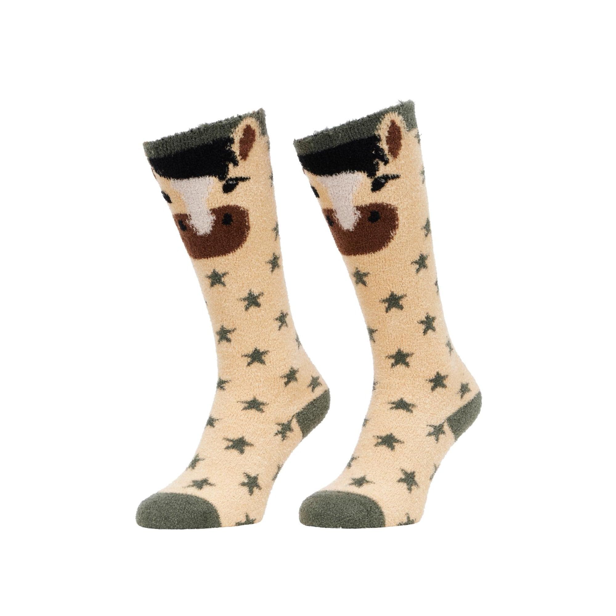 LeMieux Fluffy Character Socks - Dream Rosemary - Medium
