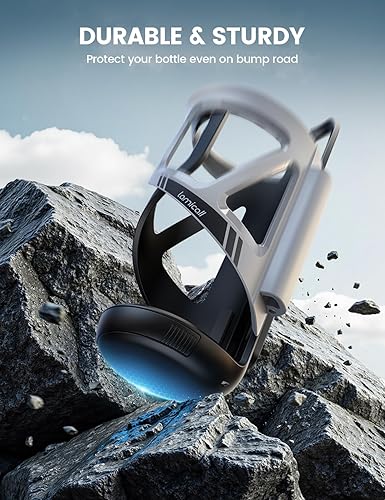 Miniatura 6 de Lamicall Soporte para botella de agua para bicicleta, almacenamiento de rastreador diseño de resorte ajustable, soporte para tazas de bicicleta,