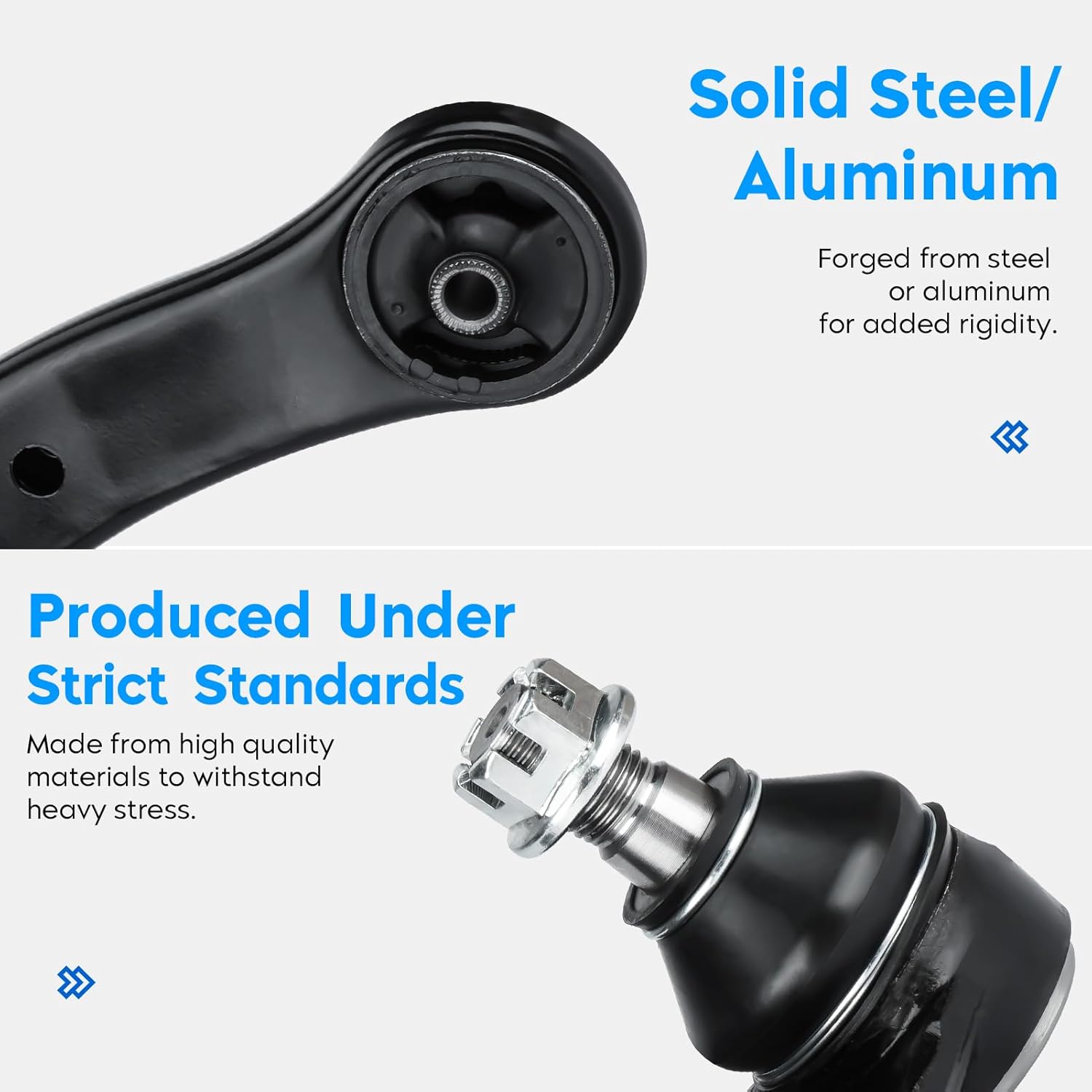 4PCS Front Lower Control Arm w/Ball Joint for 2000-2005 Celica, 2003-2008 Corolla Suspension Kit K640361 K640360 K90309