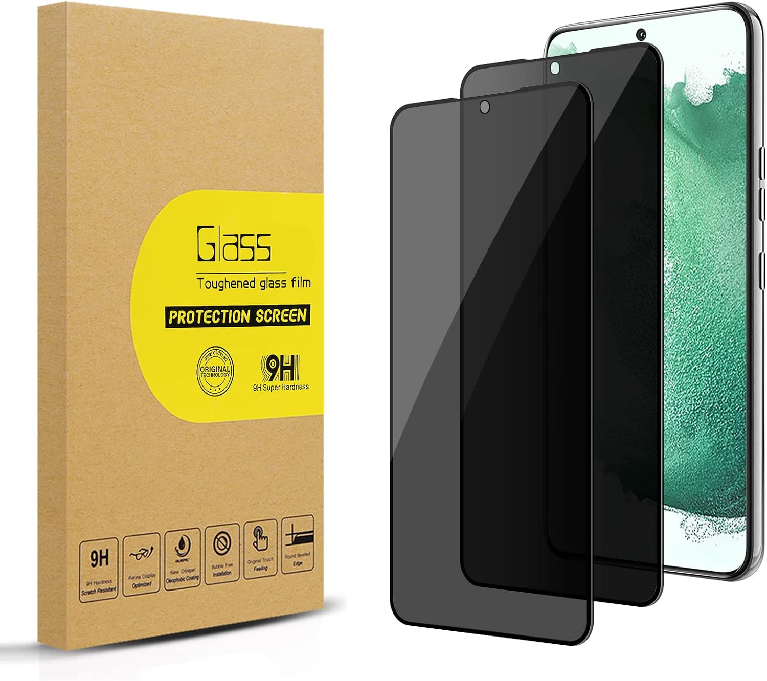 Screen Protector for Galaxy S22 Plus/ S22+ [Anti-Spy