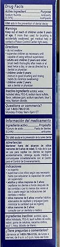Vista 4 de Aim Pasta de dientes con flúor de gel para niños, Mega Bubble Berry, 4.4 onzas (paquete de 2)