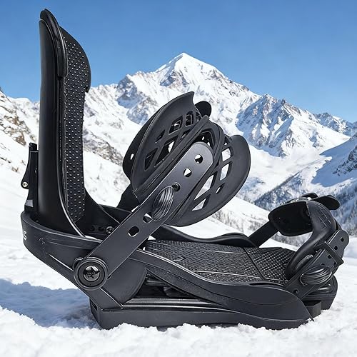 Snowboard Bindings for Men & Women, Ultra-Lightweight All-Mountain & Freestyle Bindings, Easy Strapless Entry & Toe Ratchet for Quick Response