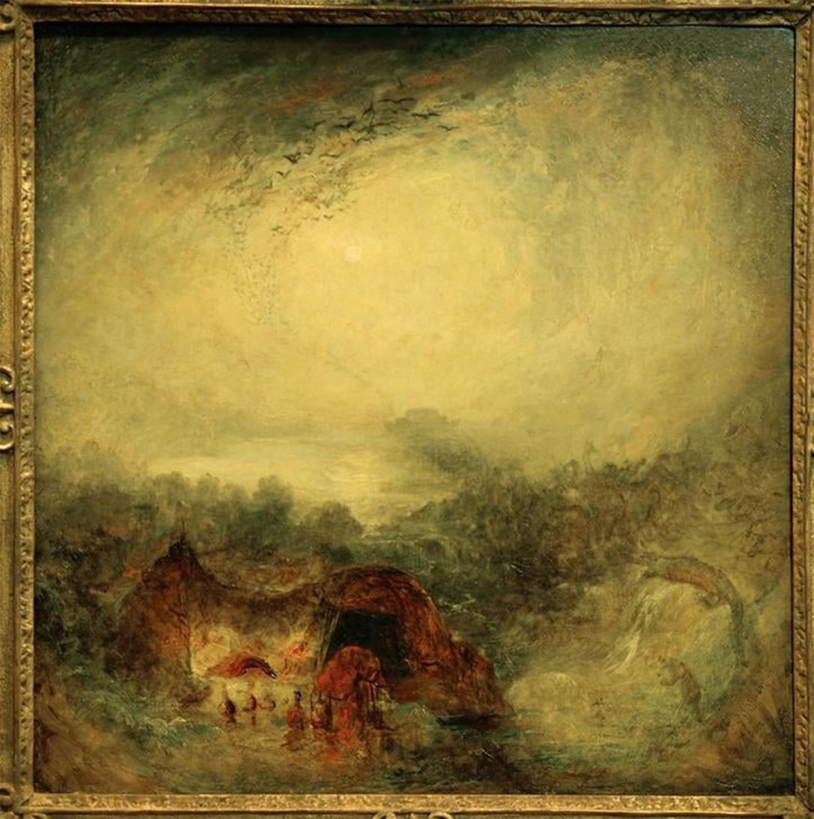 POSTERIIk Vintage Art Print Images Pictures Print the Evening of the Deluge by Mallord William Turner Modern Colour Posters for Office Home Decor 60x90cm
