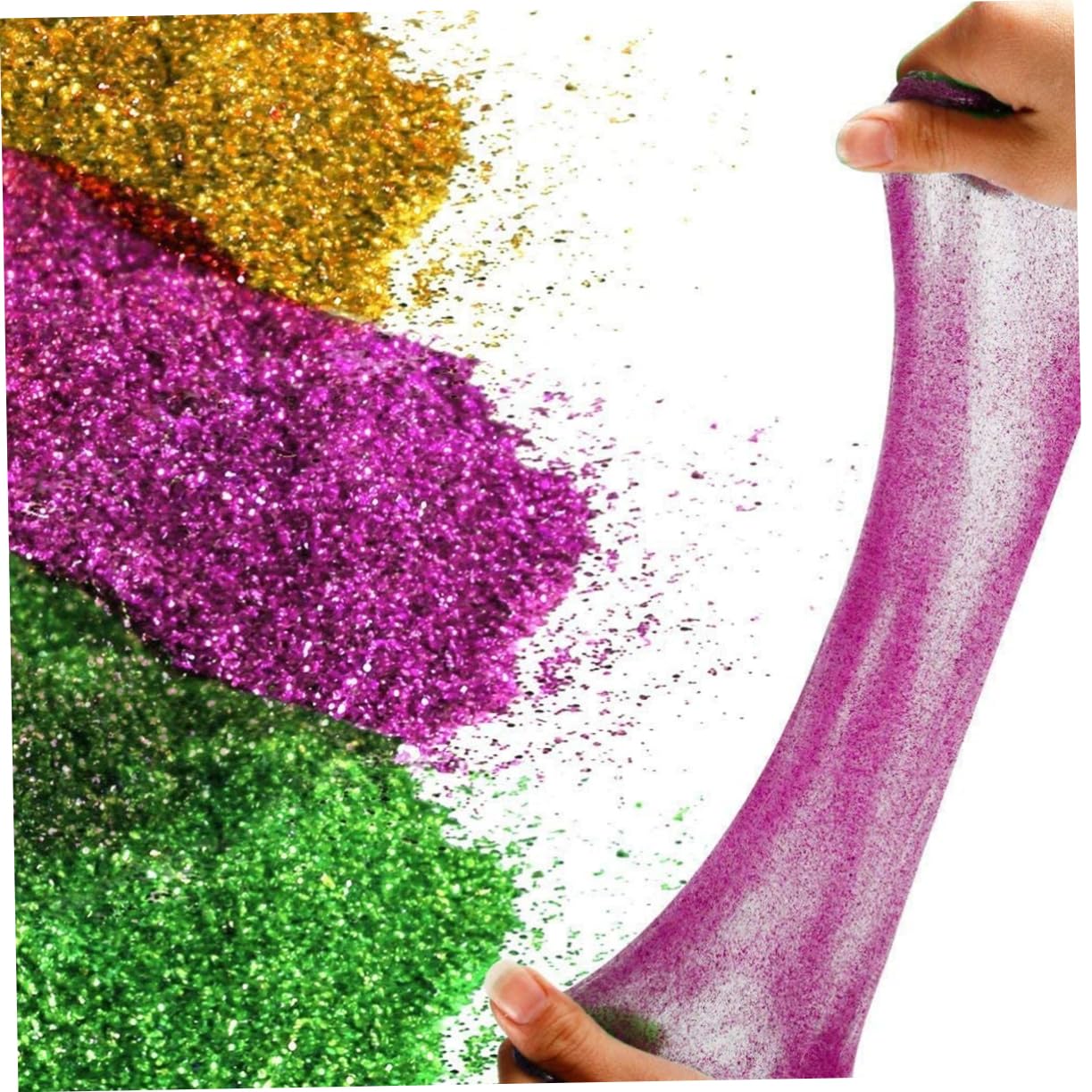 PLAFOPE Nail Art Glitter Paillettes 12 Pezzi Set di Polveri Glitterate Decorazioni per Unghie Scintillanti Non Tossiche per Viso Guance Labbra per Manicure Fai da Te