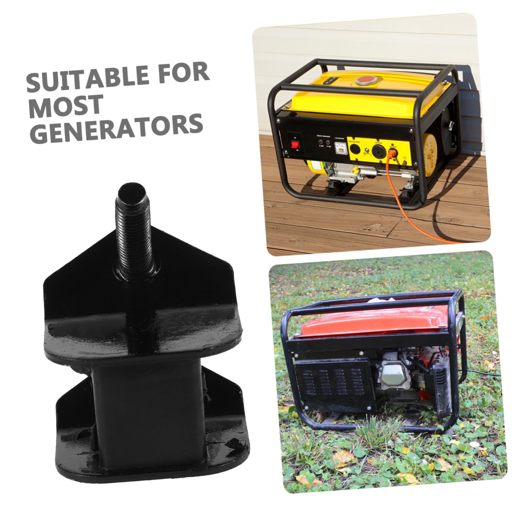 Supporti Motore in Gomma e Ferro 4 Pezzi per Generatori 188f 190f Antivibrazione Portatili per Ridurre Vibrazioni Motore Diesel 2kw-3kw