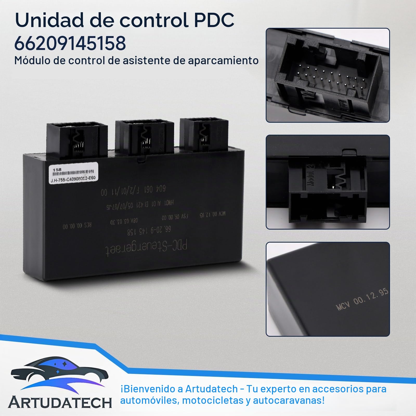 Sensor de aparcamiento 66209145158 para BMW PDC módulo de radar de marcha atrás para 5 E60 E61 | 6 E63 E64 | X5 E70 / X6 E71 | 7er E65 E66 Sensores de marcha atrás Sensor de ángulo muerto