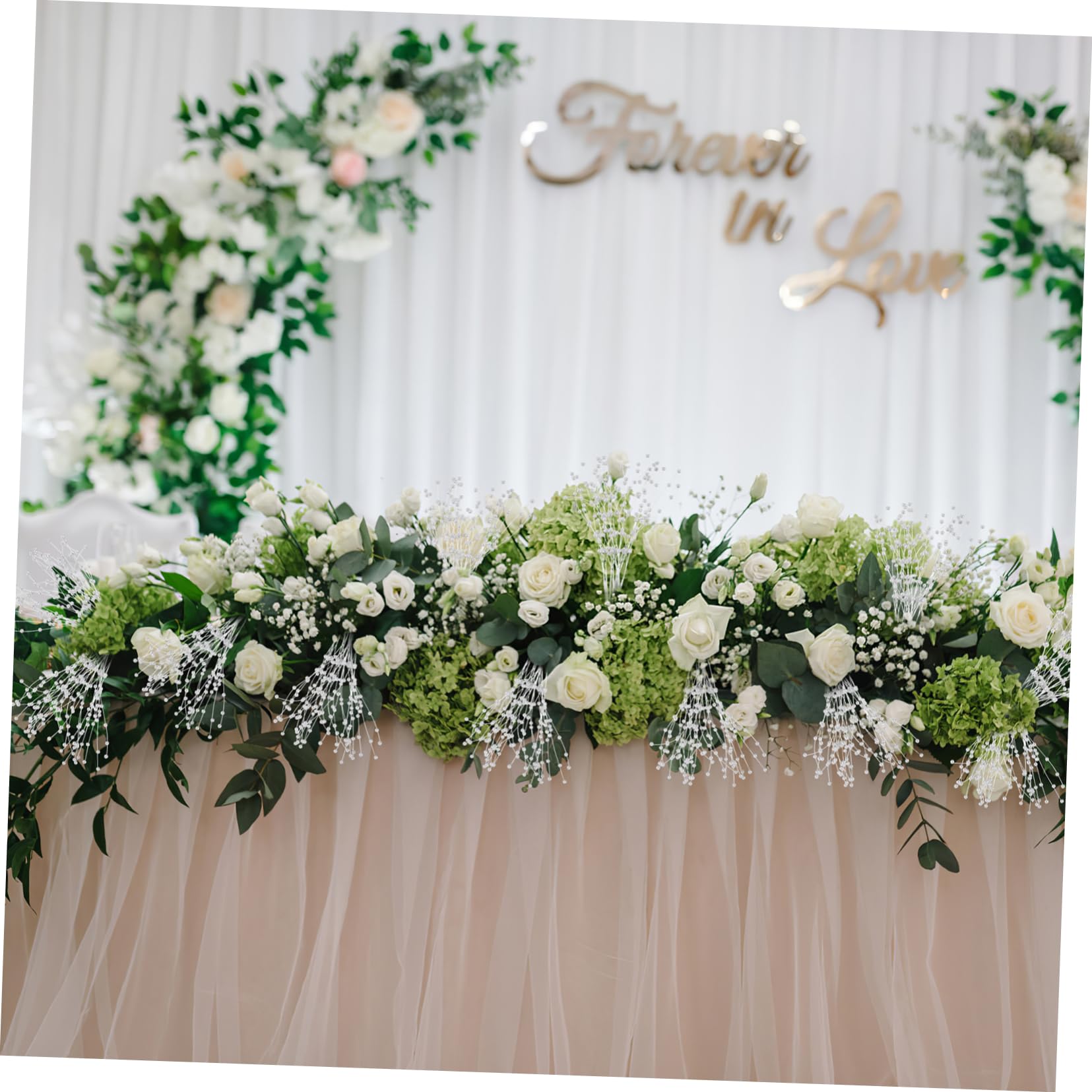 NUOBESTY 300stücke Hochzeitsperlen Stäbe Abs Hochzeitsdekoration Für Brautstrauß Und Blumenarrangements Weiß Lang Für Feierliche Anlässe Und Kreative -projekte