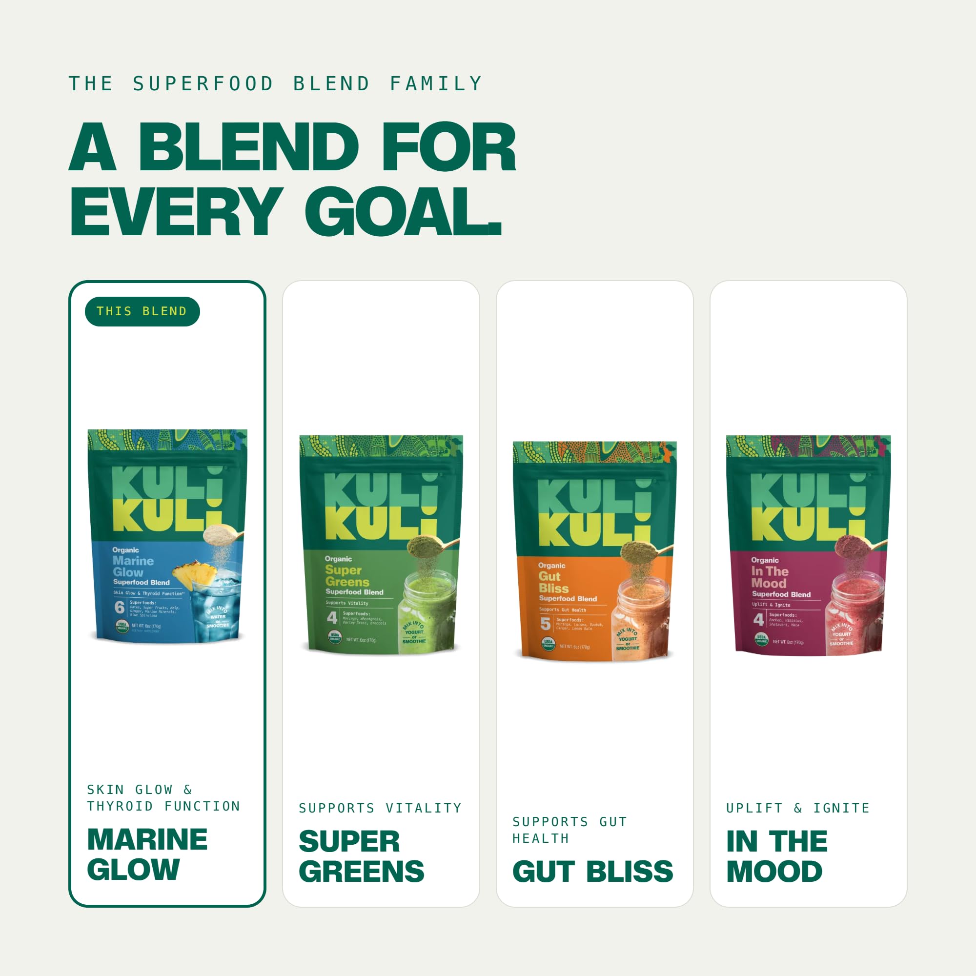 Kuli Kuli Organic Marine Glow Blue Spirulina Kelp Skin & Beauty Blend, 6oz — Amazon image 9