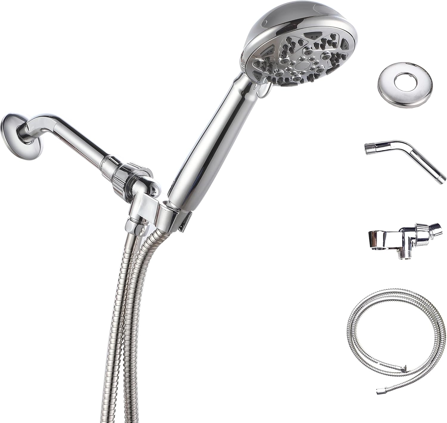 Tonnyund Shower Head High Pressure 5 Spray Settings Handheld Shower