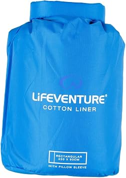 Lifeventure Cotton Sleeping Bag Liner - Rectangular