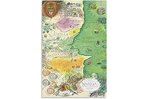 Pictorial Wall Art of Narnia and Its Neighboring Lands