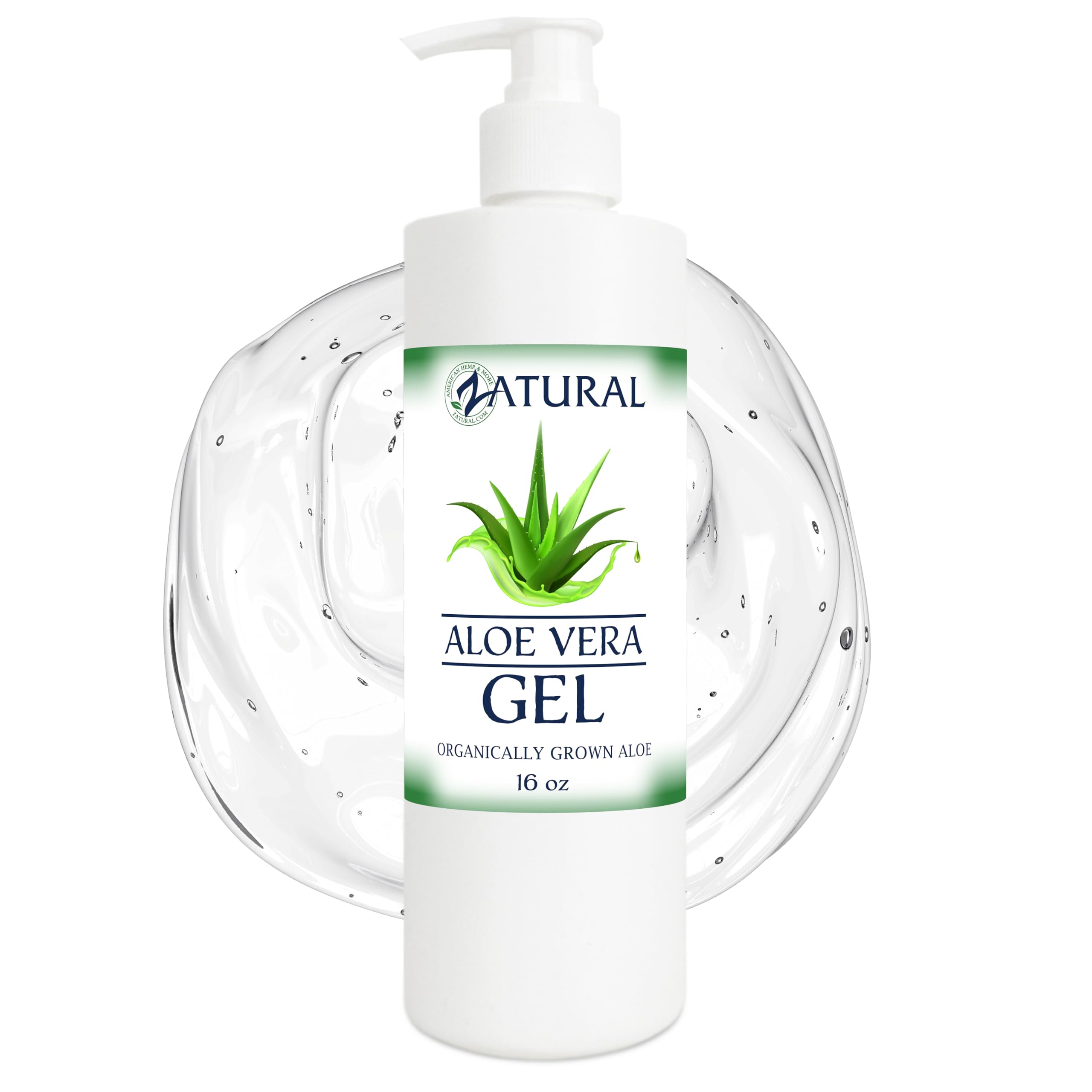 Aloe Vera Gel - Natural Scent - Moisturizing - Soothing (16 Ounce Pump)