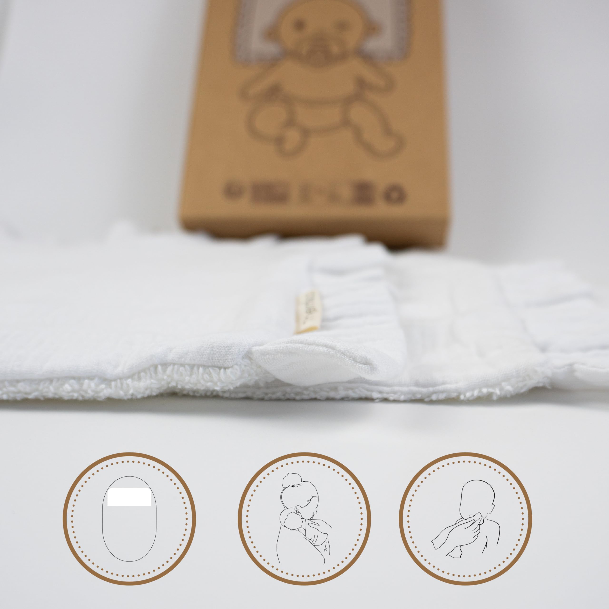 Thermikoa Kit Housse Nacelle Universelle en Mousseline 100% Coton avec Drap Housse et Protège Bavouille Bébé – Habillage Intérieur Confortable et Respirant pour Landau