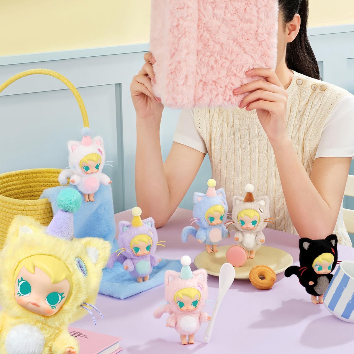 [Официальный магазин POP MART] Плюшевая подвеска из серии Baby Molly Pocket Friends [1 шт.] Molly Pop Smart Blind Box Фигурная игрушка Gacha, плюшевая кукла, пластиковая модель, подарок, популярный аутентичный продукт Popma, фото 4