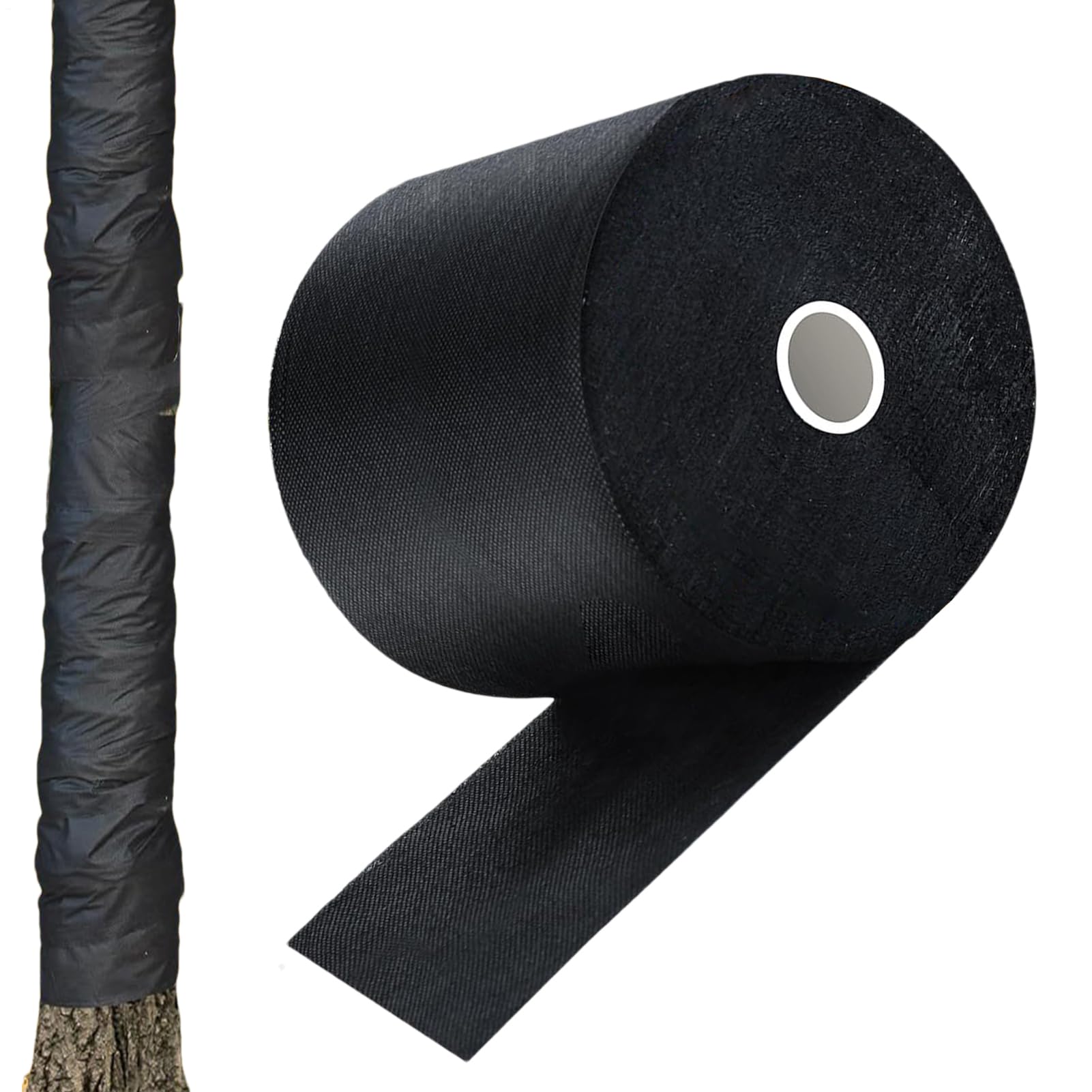 Black Trunk Repair Tape - Flexible Mesh Tree Wrap, Easy Install Protective Bark Cover | Antifreeze Plant Wrap, Branch Healing Bandage, Outdoor Garden Frost Sun Shielding Tree Care Solution