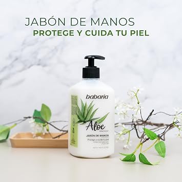Babaria - Hand Soap With Aloe Vera | Hand Soap 500ml | Hand Soap That Moisturizes And Cares For Your Skin | Hand Gel Of Natural Origin | Hand Soap With Glycerin