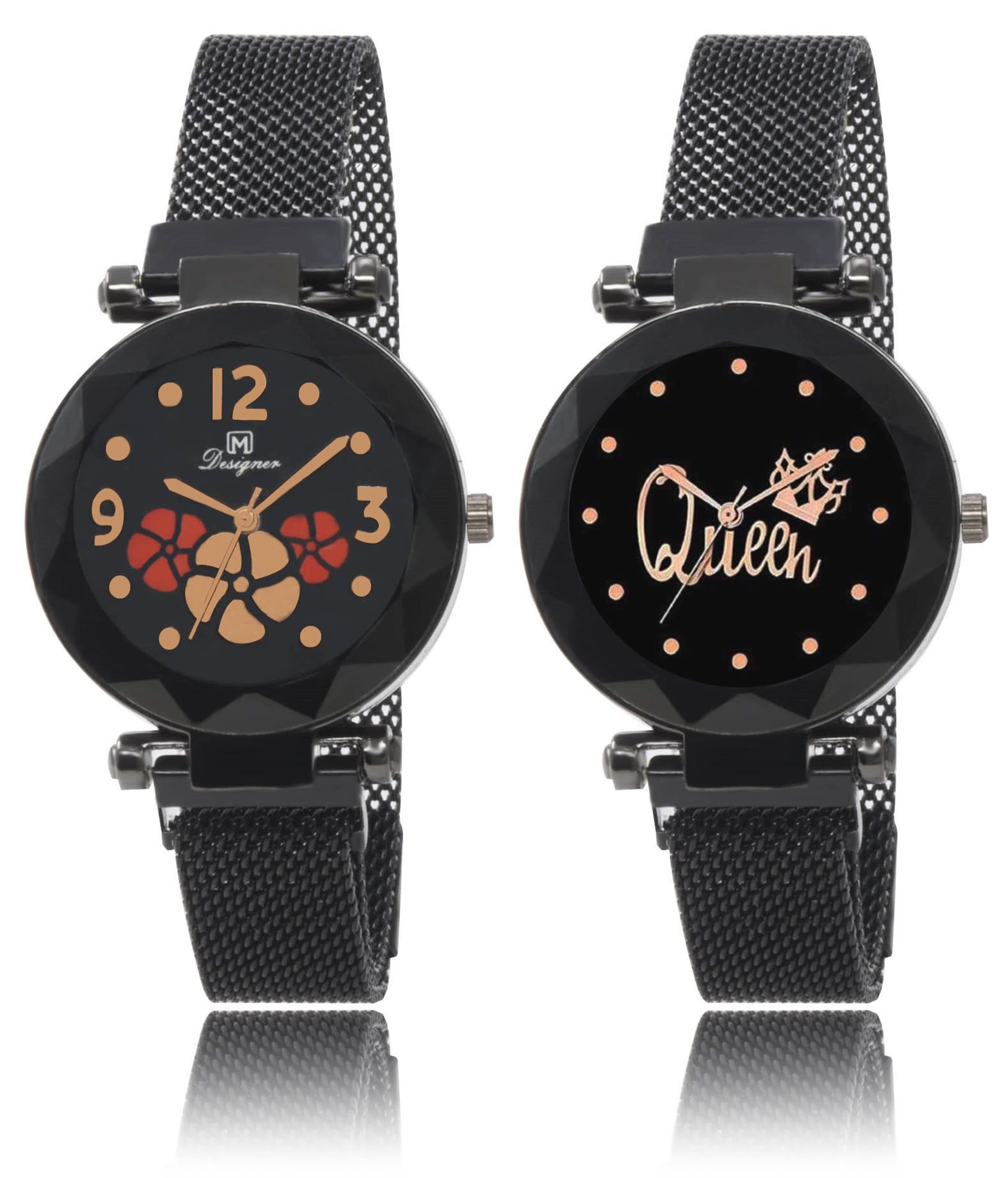 Lito Analogue Designer Magnet Belt Combo Pack of 2 Watches for Girls & Womens Watch- Latest Popular Edition L-112 (B09TPVZ4GG) Amazon Price History, Amazon Price Tracker