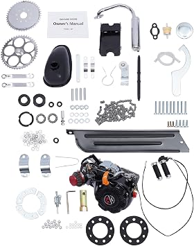 100CC Motorized Bicycle Kit, 4-Stroke Bike Engine Kit Single Cylinder Gas Petrol Motorized Bike Engine Scooter