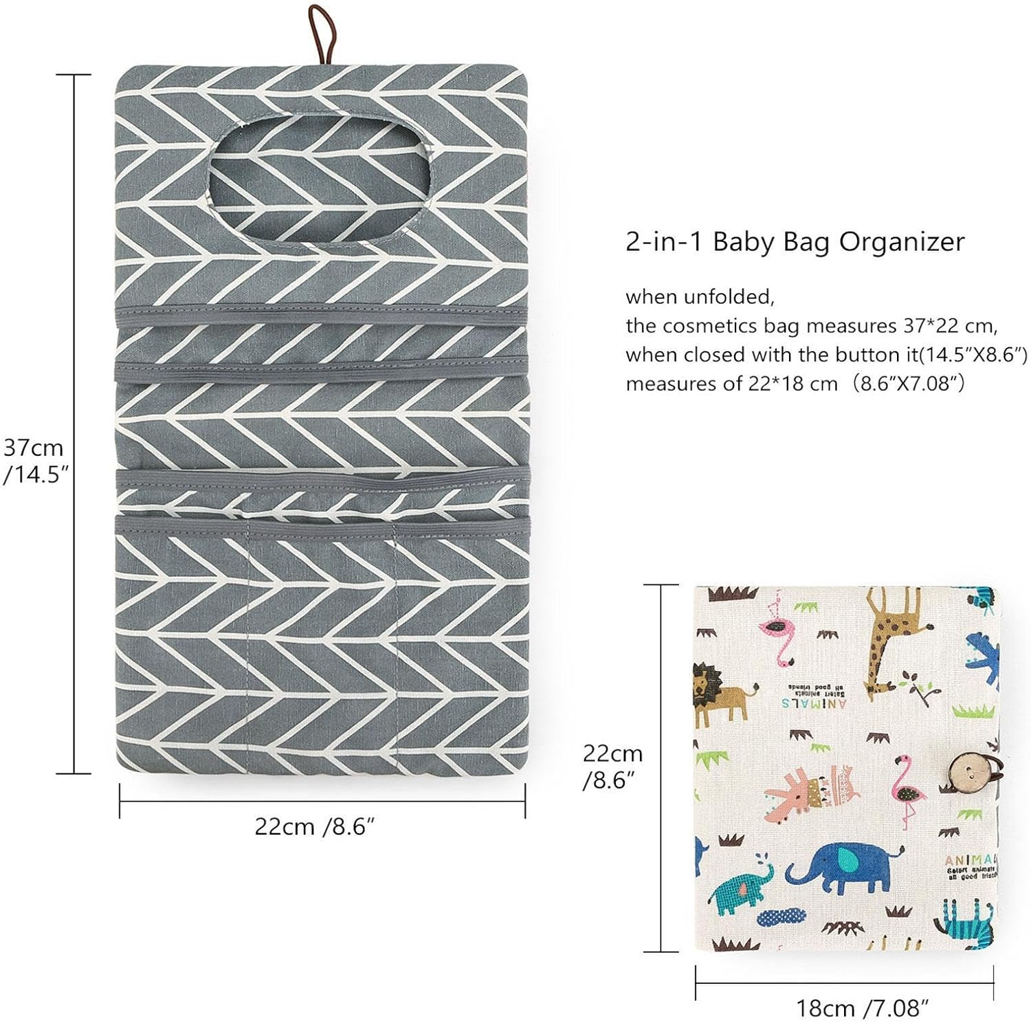 Diaper Bag Organizer | Foldable Diaper Pouch Portable Multipurpose Bag,Large Capacity Organizer Reusable Tote for Wipe