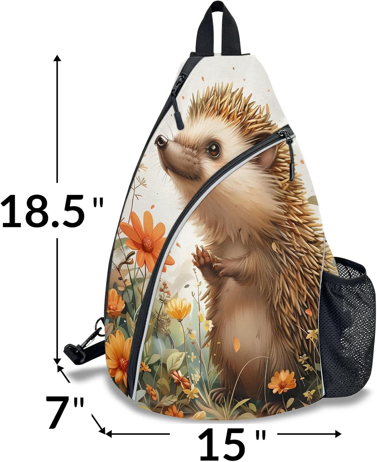 Pickleball Bag for Women Men, Sling Crossbody Backpack for Pickleball, Tennis, Racketball