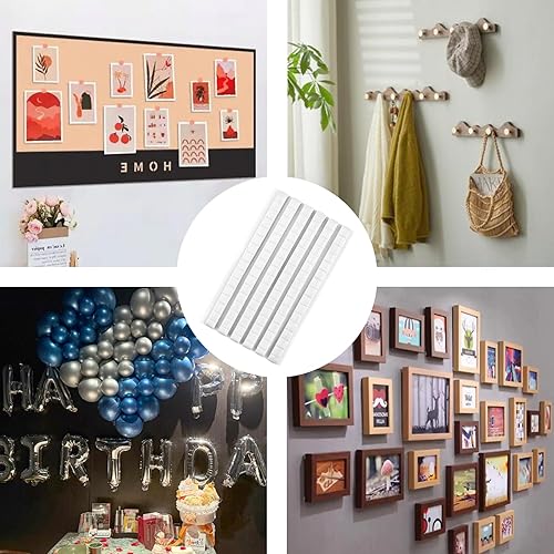 Miniatura 6 de 96 piezas de tachuelas adhesivas, adhesivo de pared, masilla de montaje extraíble y reutilizable para colgar en la pared, cuadros, póster, museo