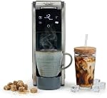 Cafetière Hamilton Beach FlexBrew Advanced 4-en-1, machine à café à portion unique chaude et glacée, compatible avec les dosettes K-Cup et le café moulu, réservoir amovible de 45 oz, Noir (49925) | Machine à café chaude et glacée | Réservoir amovible de 45 oz | Utilise des dosettes et du café moulu | F