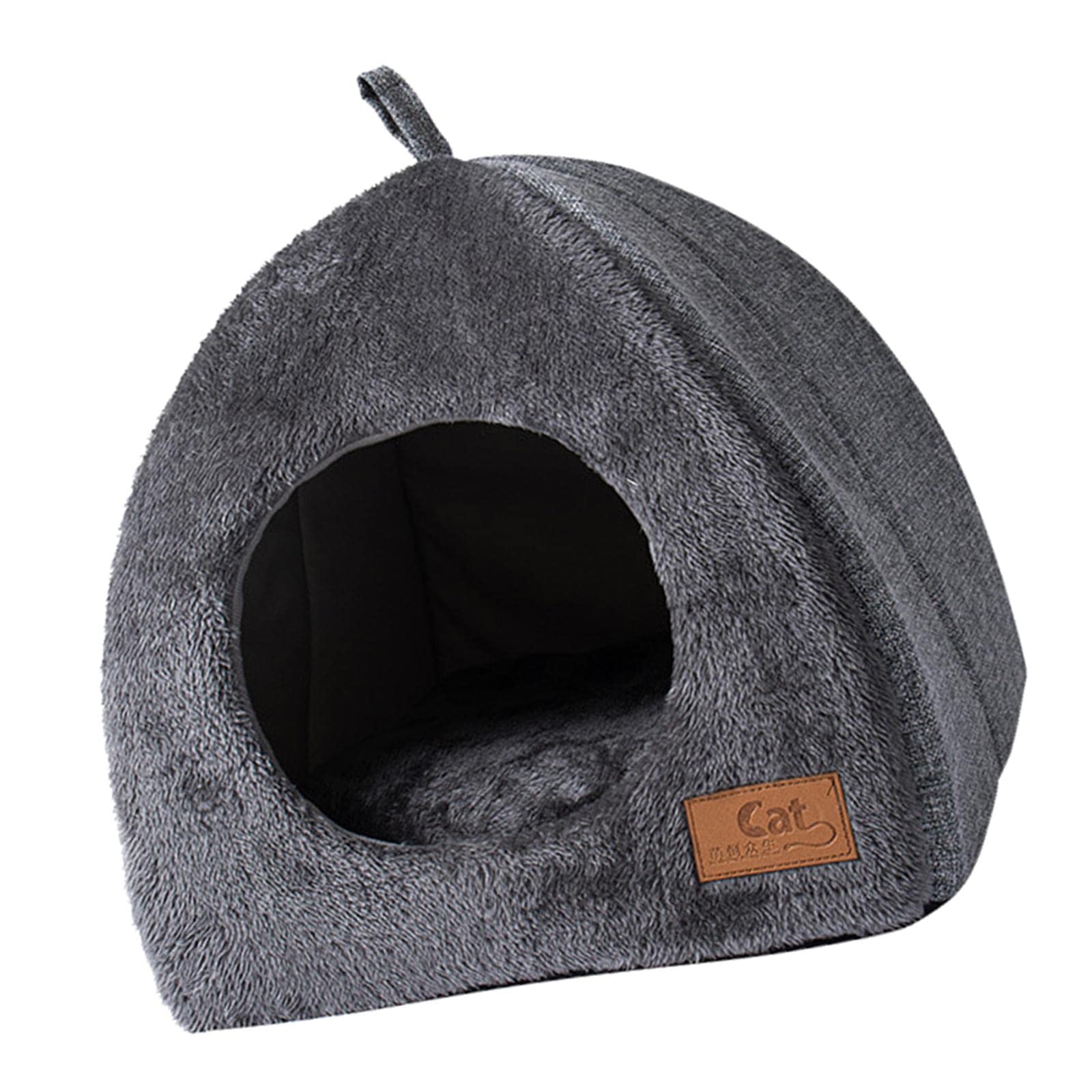 Grande Cuccia per Gatti, Cesta a Nido, Cuscino Morbido, Accessori per Animali Domestici, Cuccia Spessa, Cuccia Calda per Cuccioli, Cuscino, Grigio