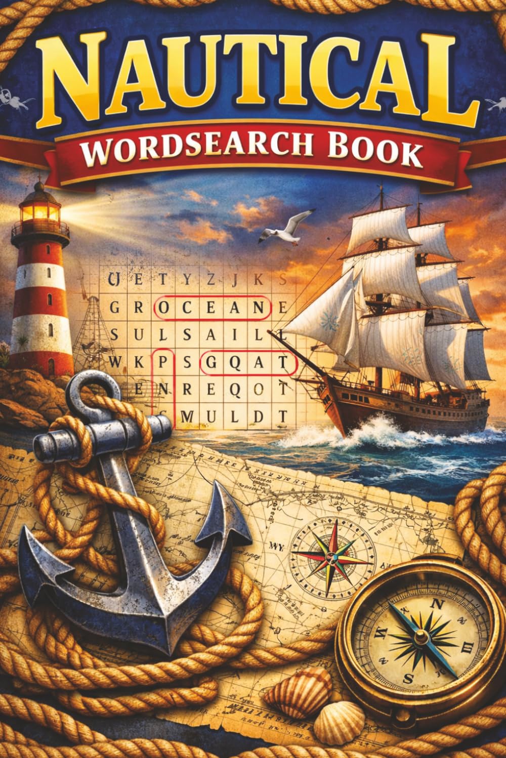 Nautical Wordsearch Puzzle Book: Nautical, Boating, Shipping, Sailing Wordsearch Puzzle Book