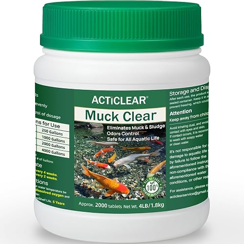 Muck Clear – Natural Pond Sludge Treatment, 4 LB for