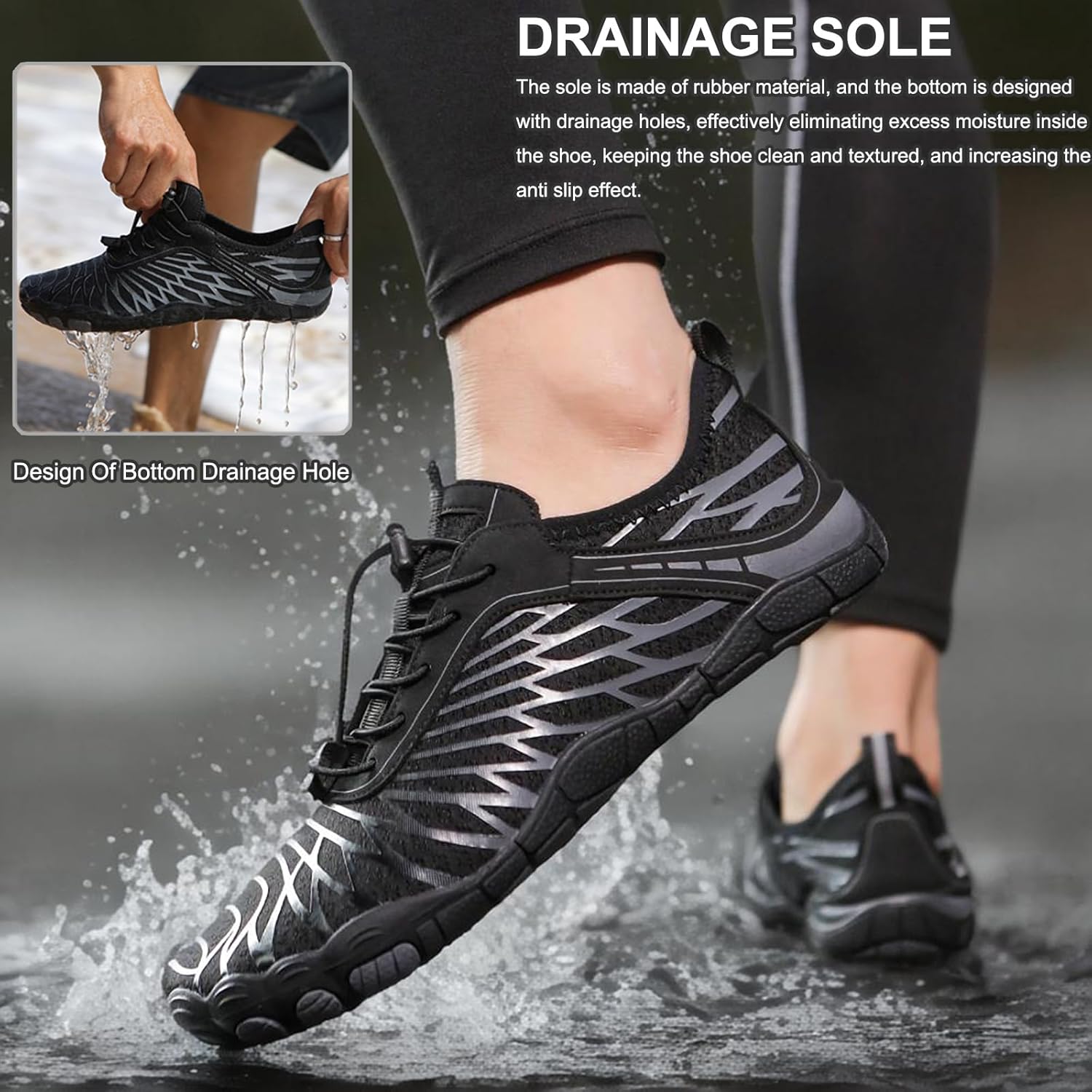 Hike Barefoot Shoes Women Men Pro Water Footwear Wide Toe Box Non-Slip Unisex Athletic Outdoor Running Shoes - Image 4