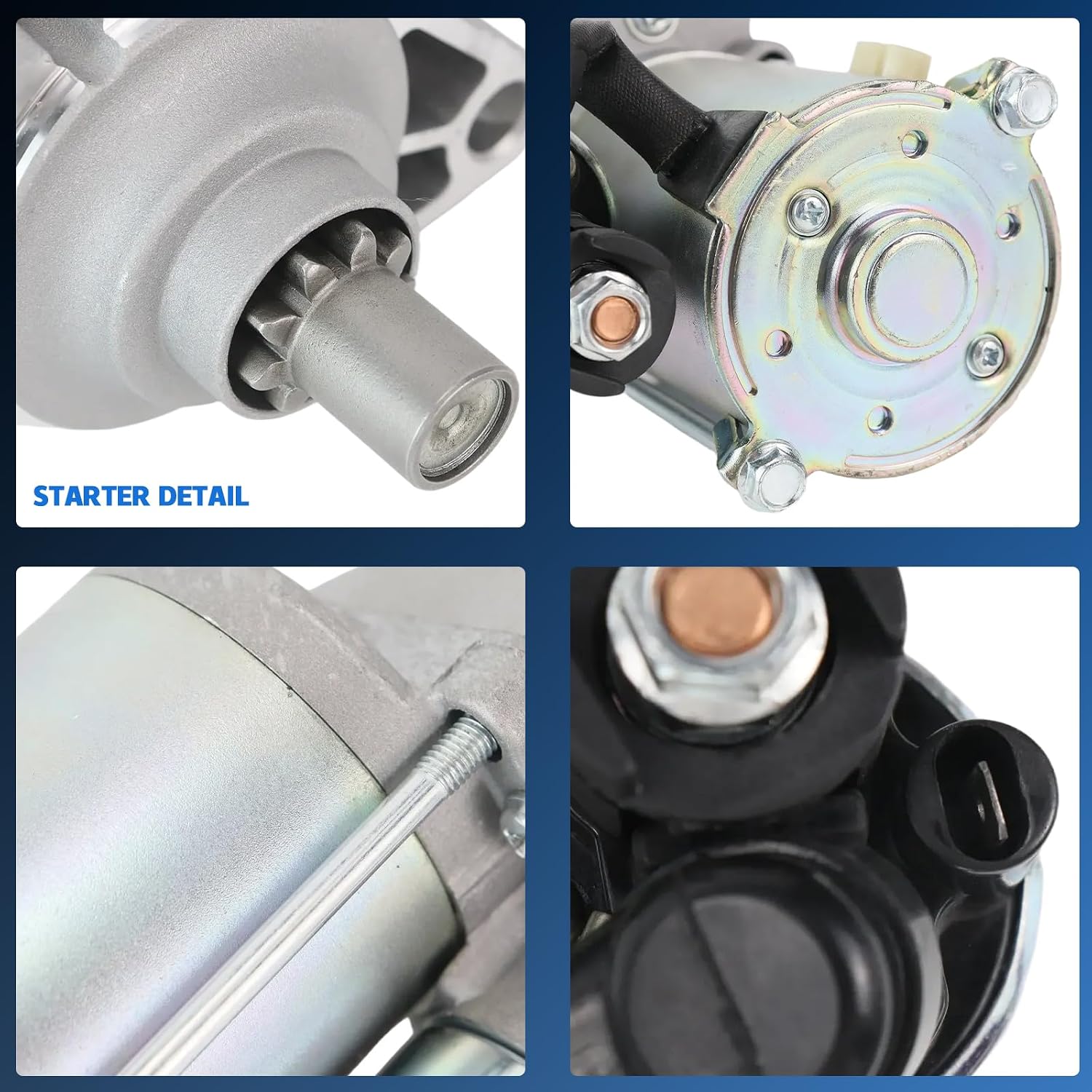 31200-P8A-A01 17728N New Starter Motor for Honda Accord 2.7L 3.0L 1995-2007, Odyssey 3.5L 1999-2006, Pilot 3.5L 2003-2005, for Acura CL 3.0L 3.2L 1997-2003, MDX 3.5L 01-02, TL 3.2L 1999-2006