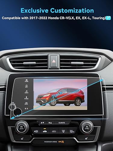 Miniatura 9 de Protector de pantalla de coche para Honda CRV, accesorios de 7 pulgadas, navegación GPS, vidrio templado, protector de pantalla táctil para Honda