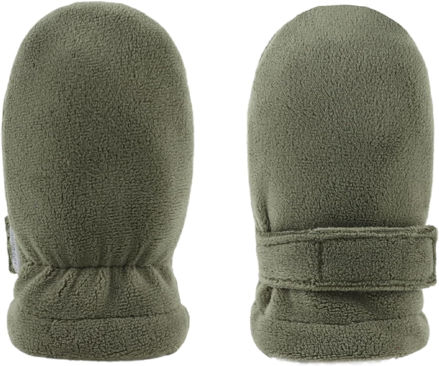 MniJiza Newborn Baby Mittens Toddler Winter Warm Fleece Lined Gloves No Scratch Adjustable Mitten for Infant Boys Girls