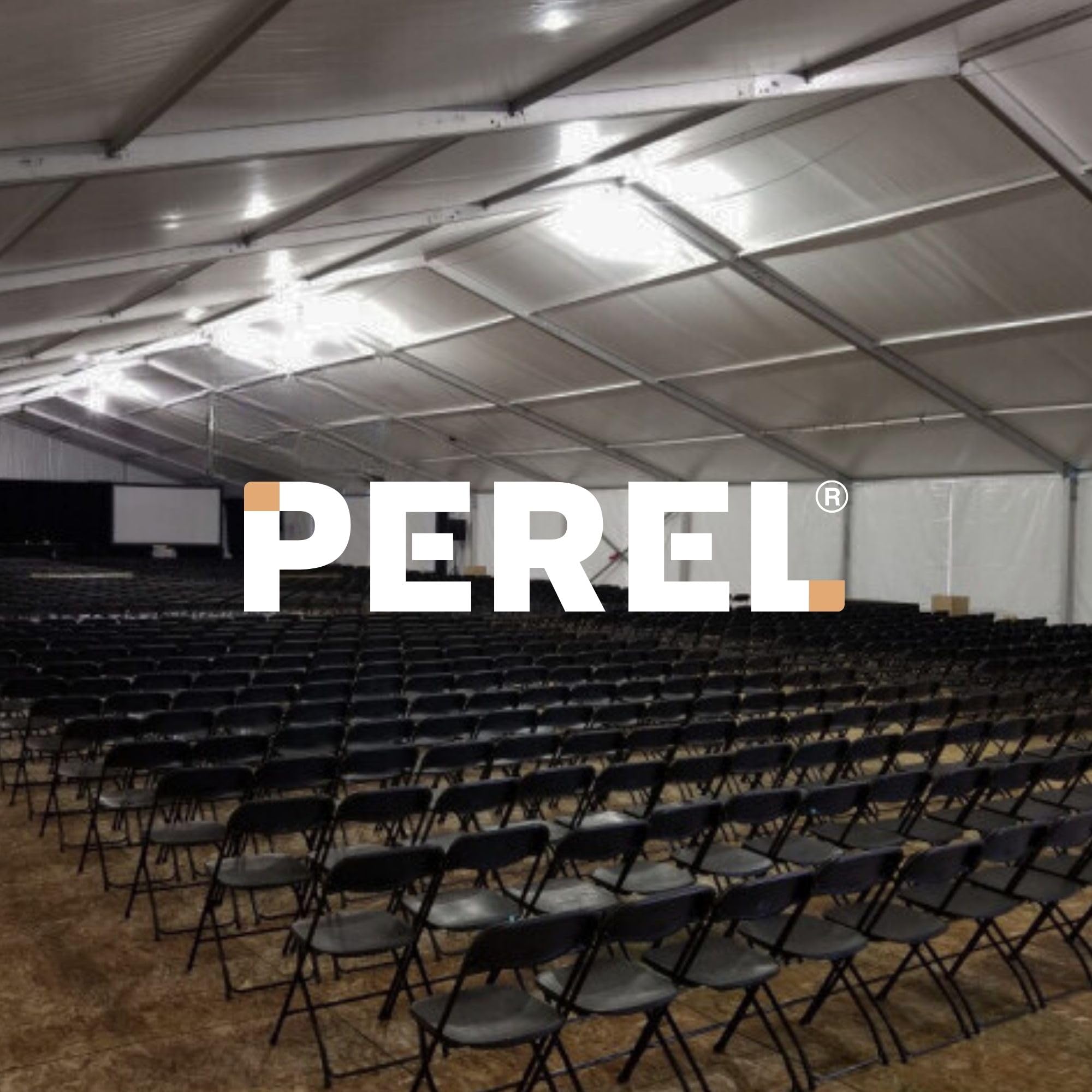 Perel Sedia pieghevole resistente alle intemperie, 150 kg, colore nero