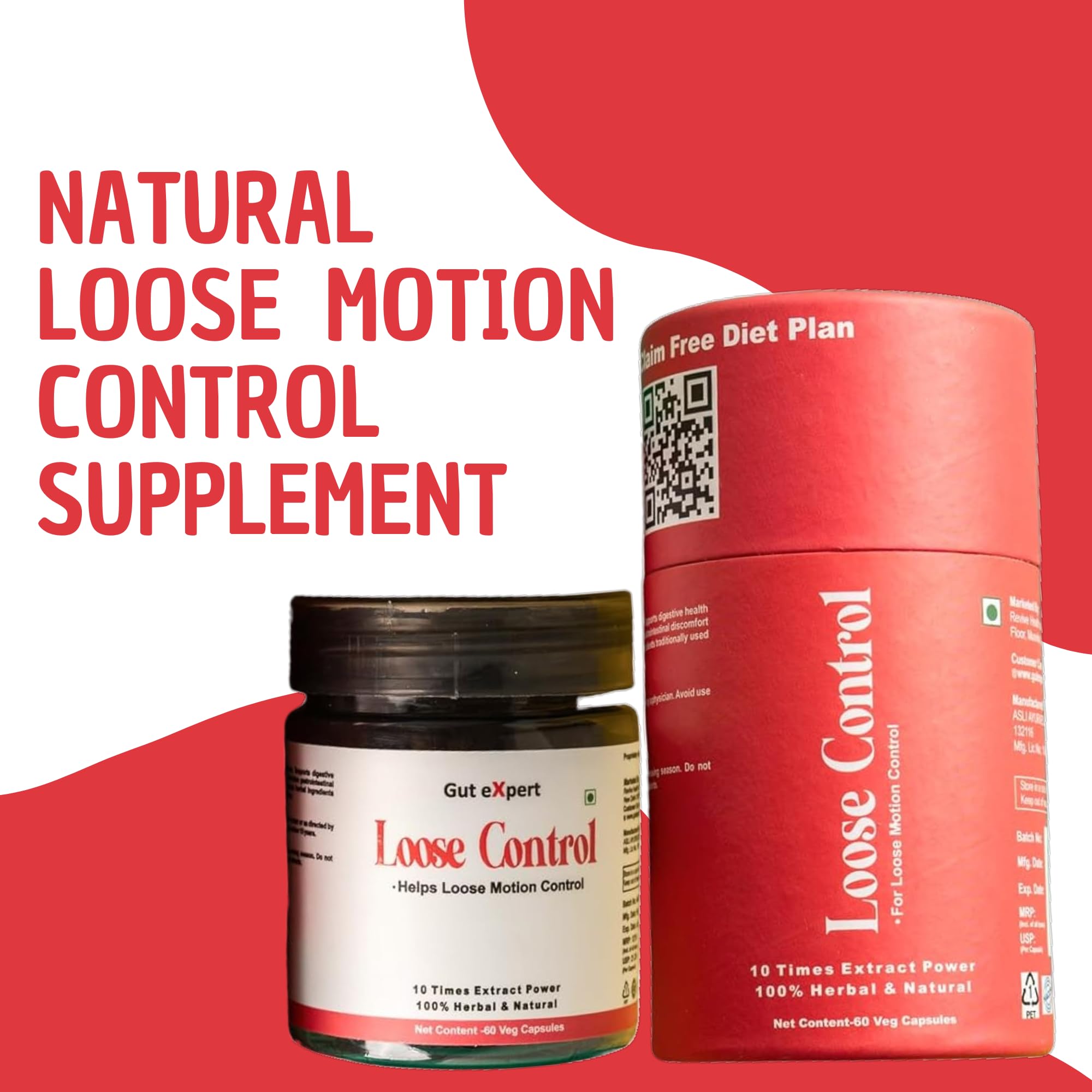 Loose Control | Ayurvedic Natural Ingredients | 10X extract power | Capsule Form For Convenience | Supports Digestive Health & Reduces Diarrhea | Helps With Ibs, Stomach Discomfort - 60 Capsules — Amazon image 6