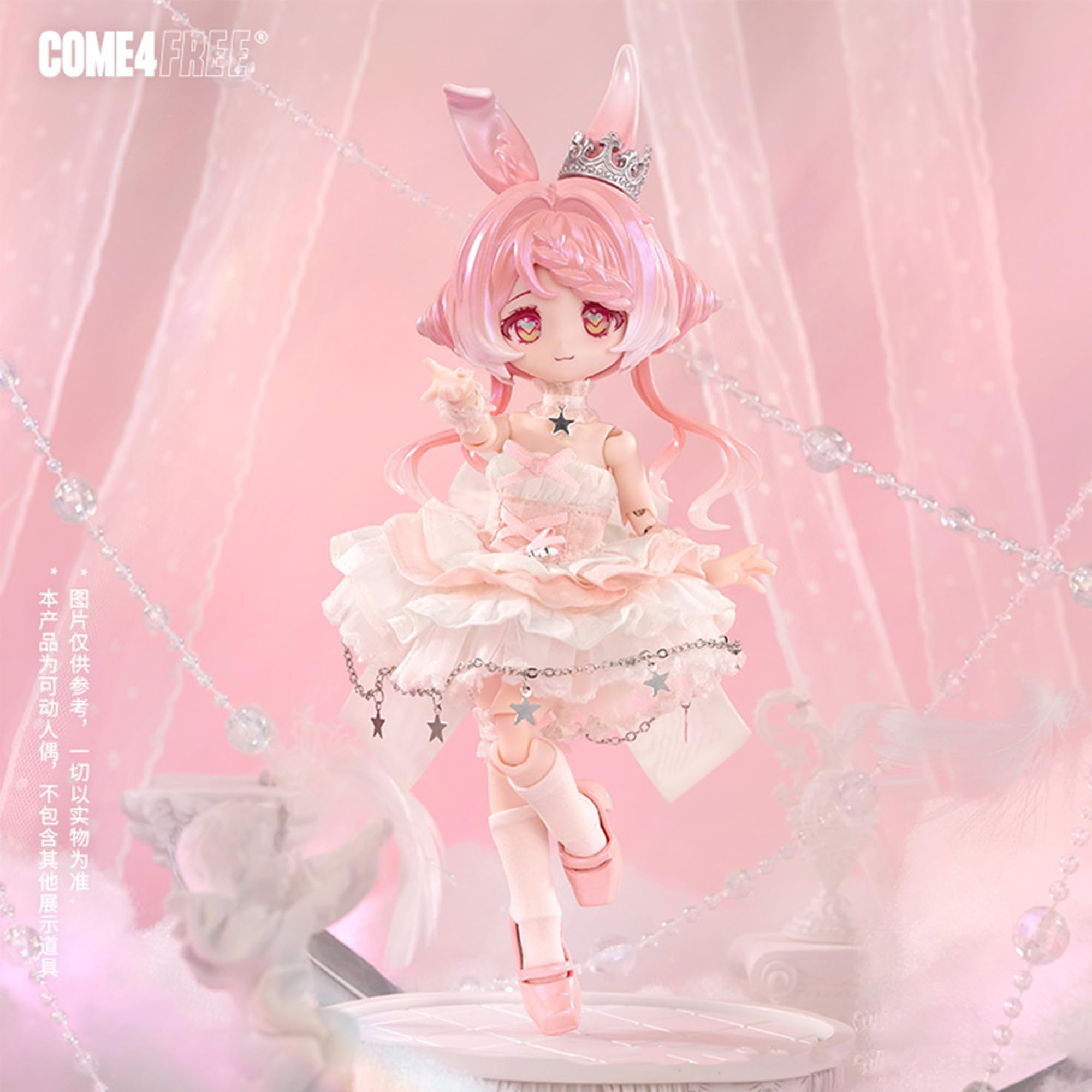 TOYVERSE COME4FREE BJD Bonnie's 3. Generation seria meteorologiczna, Nina Der Rainbow Collector's Edition, 1 szt./19 cm, lalka BJD, ruchome lalki z ubrankami dla lalek, prezent urodzinowy, 15+