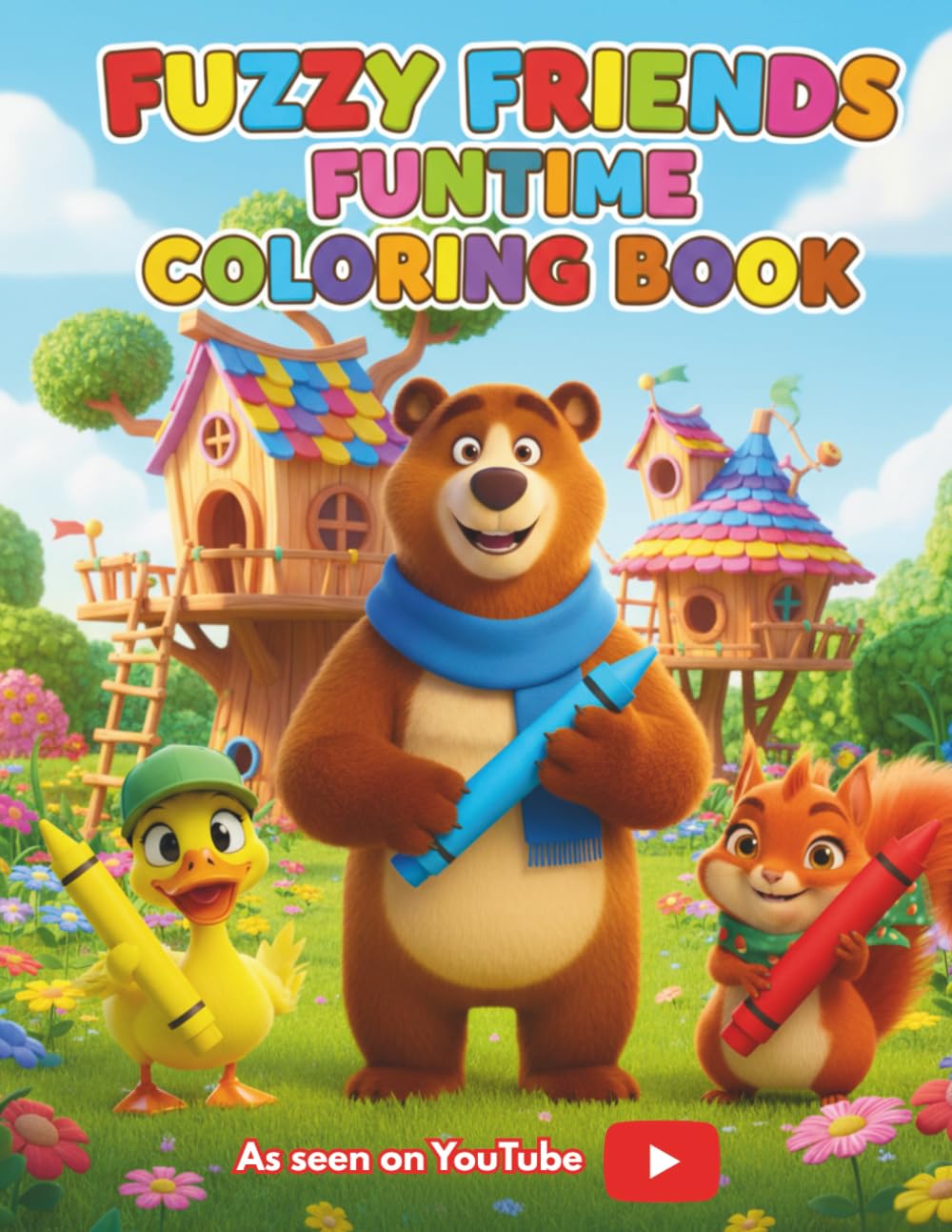 Fuzzy Friends FunTime Coloring Book