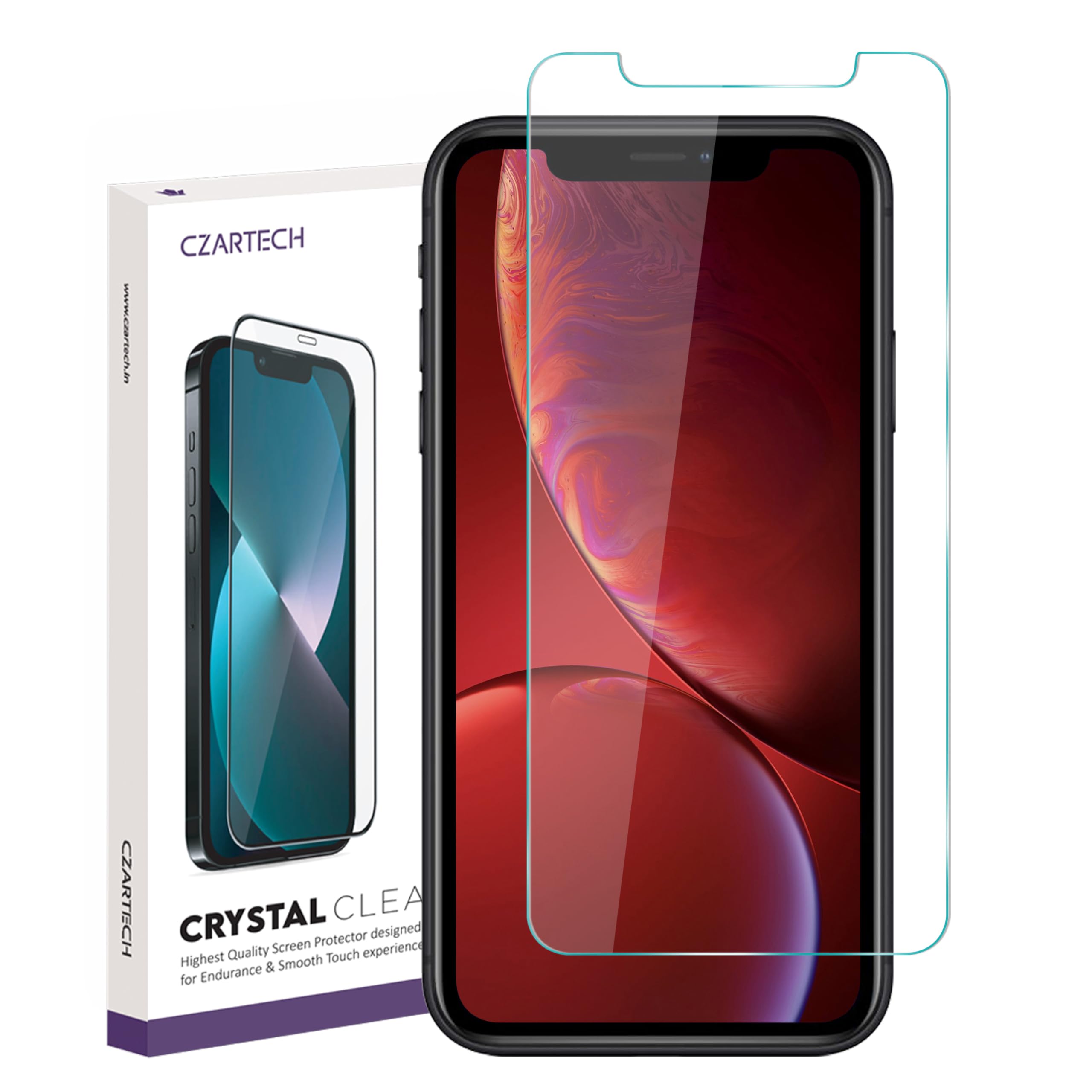 Czartech Tempered Glass Screen Guard for iPhone X | XS | 11 Pro Screen Protector with Easy Cleaning Kit (Pack of 1) (B0777MFHZ5) Amazon Price History, Amazon Price Tracker