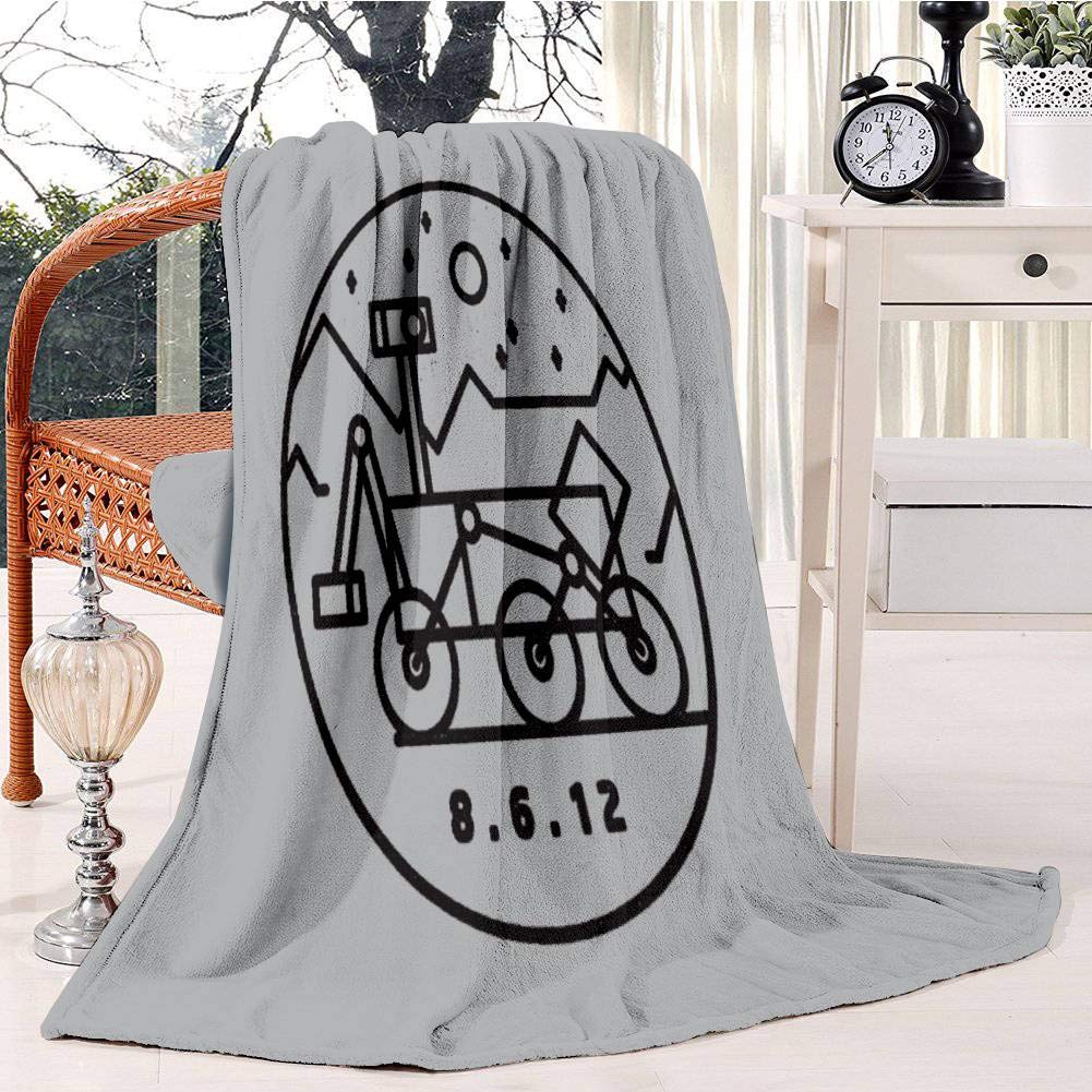 Stay Curious Bed Blanket Plush Velvet Soft Warm Blanket Lightweight Microfiber Cozy Blanket Christmas Blanket for Bed Couch Chair Sofa, 150x200cm