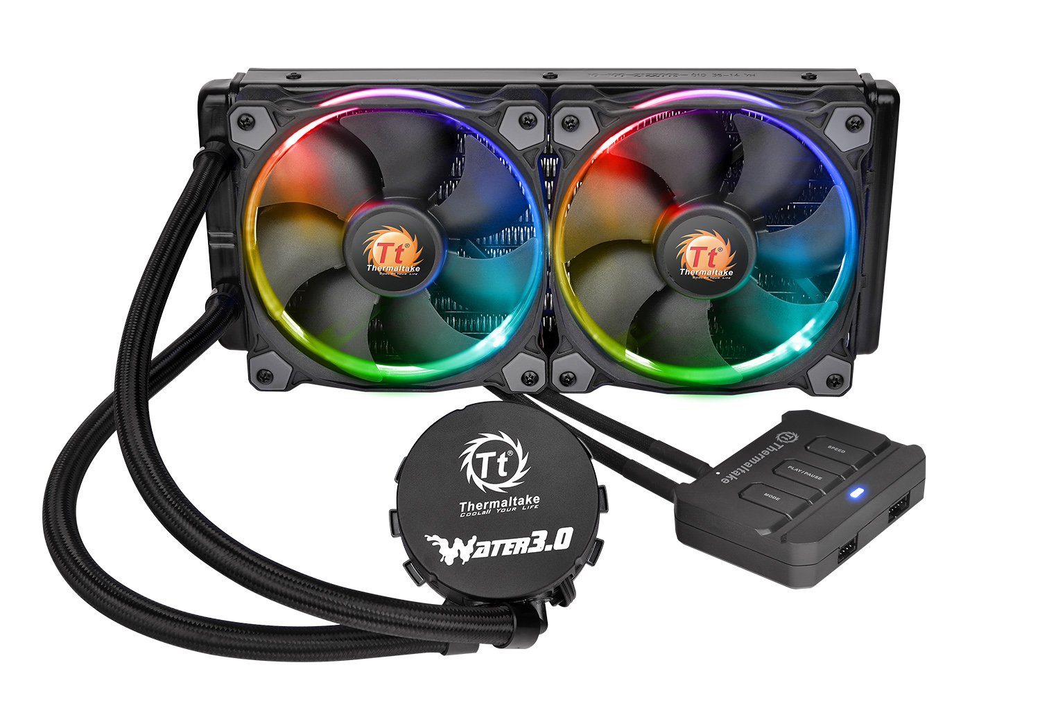 Amazon | Thermaltake Water 3.0 Riing Edition 240mmラジエーター