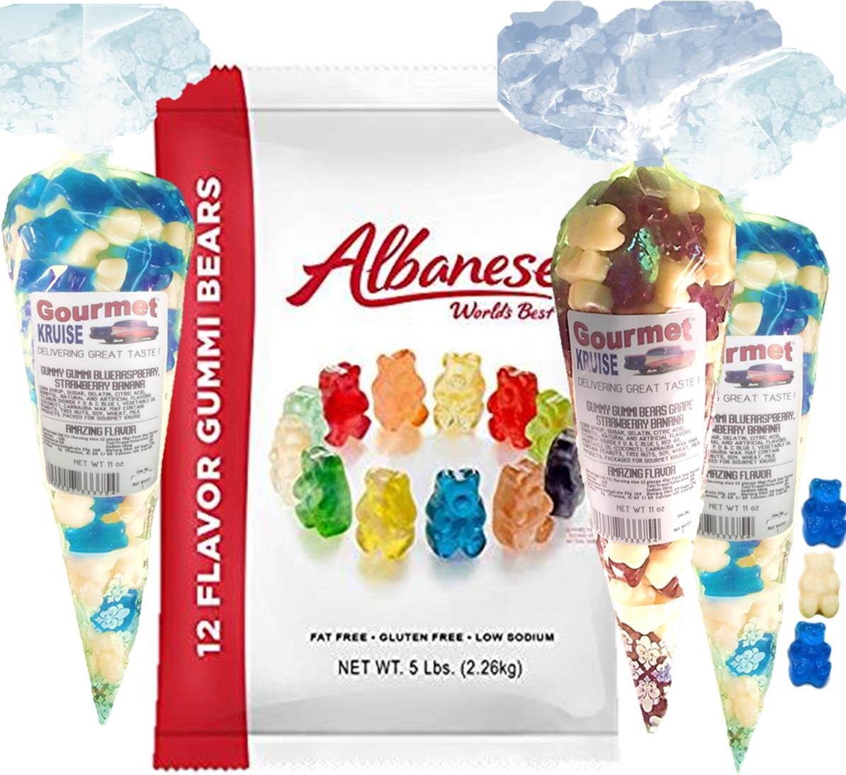 Albanese Gummi BearsGummy Bear Bulk 12 Flavors5lb Bag