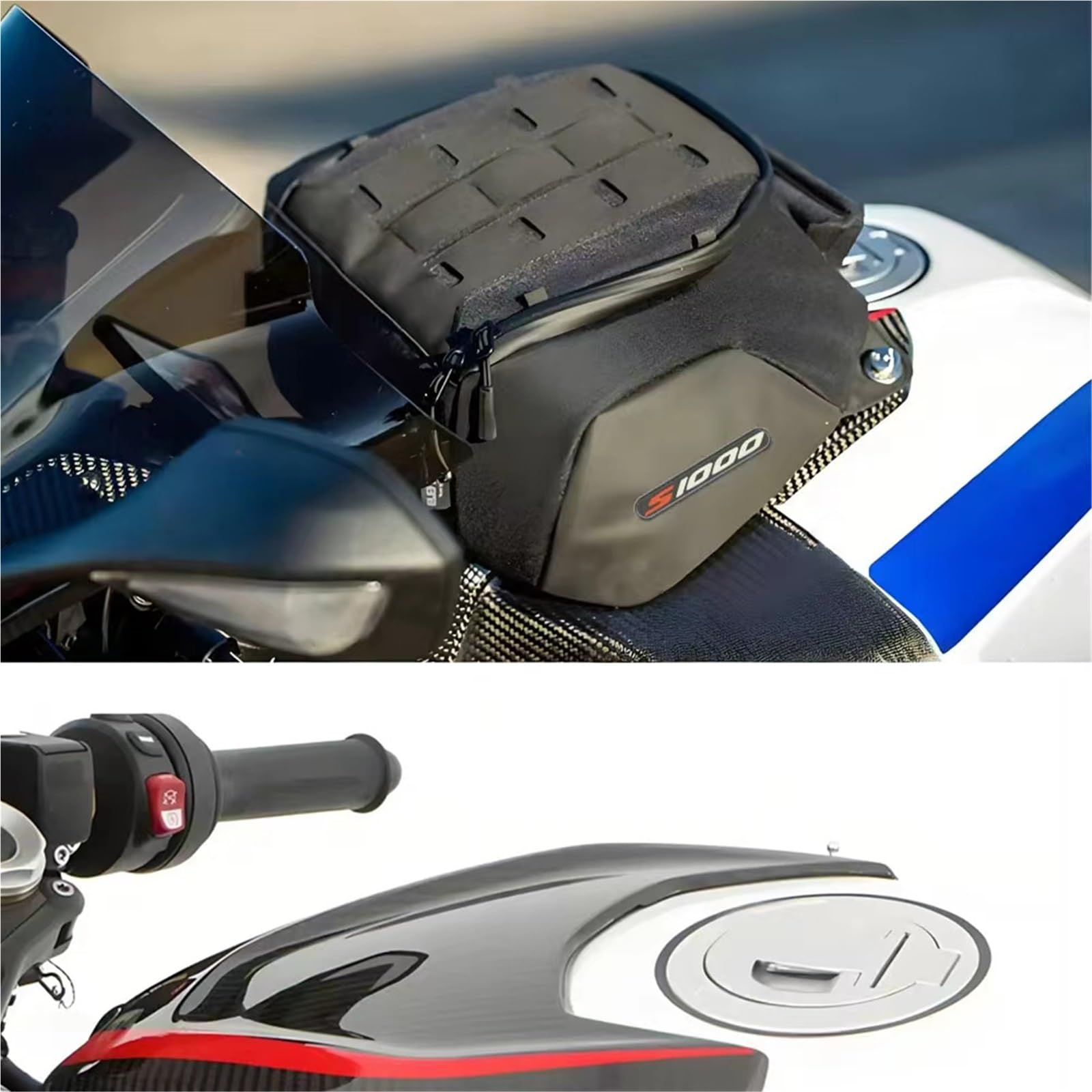 Per BMW S1000RR S1000 RR S1000R R Accessori Moto Borsa Da Serbatoio Carburante Di Immagazzinaggio Dei Bagagli Kit Nero 2019 2020 2021 2022 2023 2024 2025