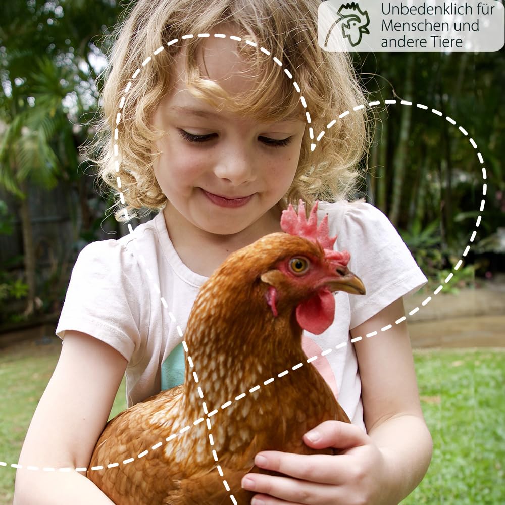 Petigi GeflügelHerz 100% Natural protección contra ácaros 25 kg baño de Polvo para Pollos Polvo contra ácaros baño de Arena baño seco Polvo para ácaros Agente