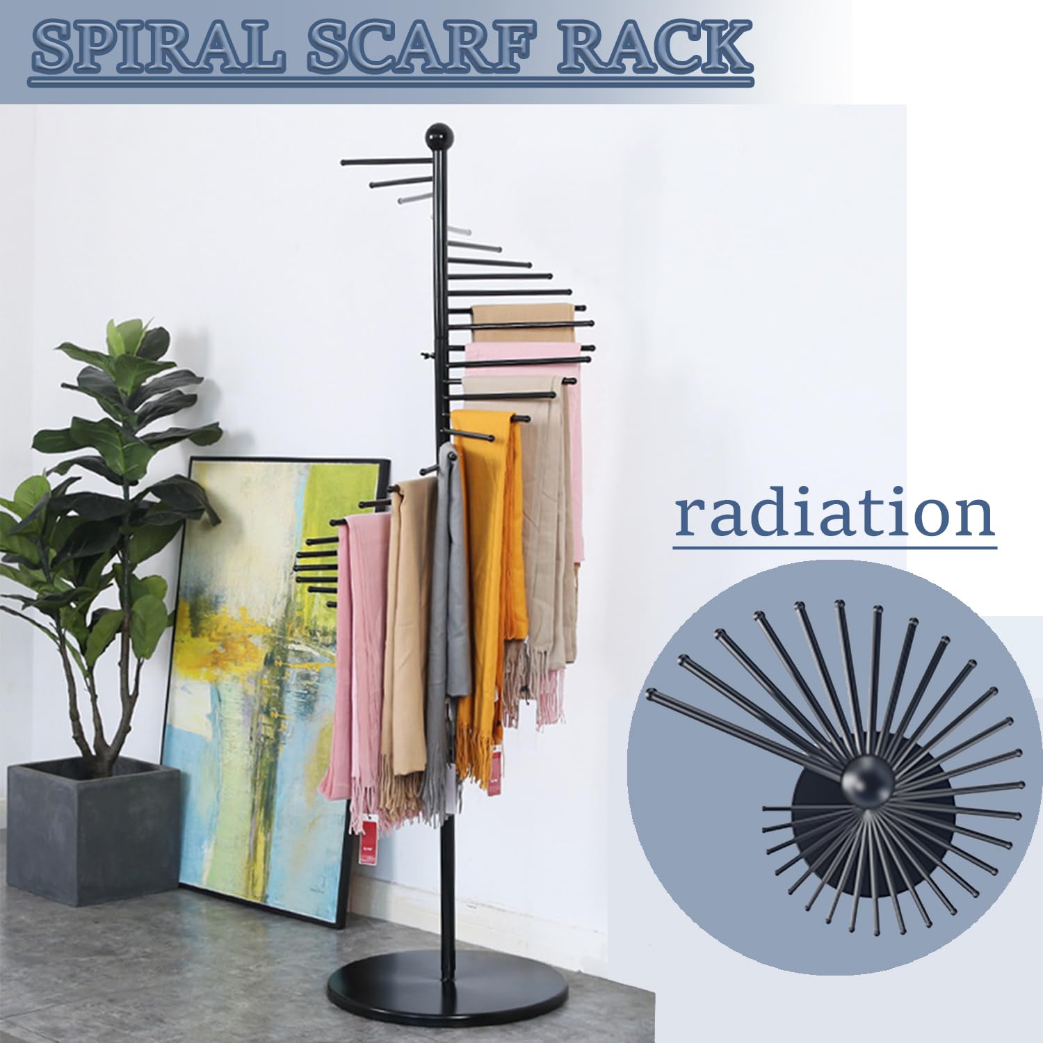 UWYTGF Scarf Display Stand Metal,67