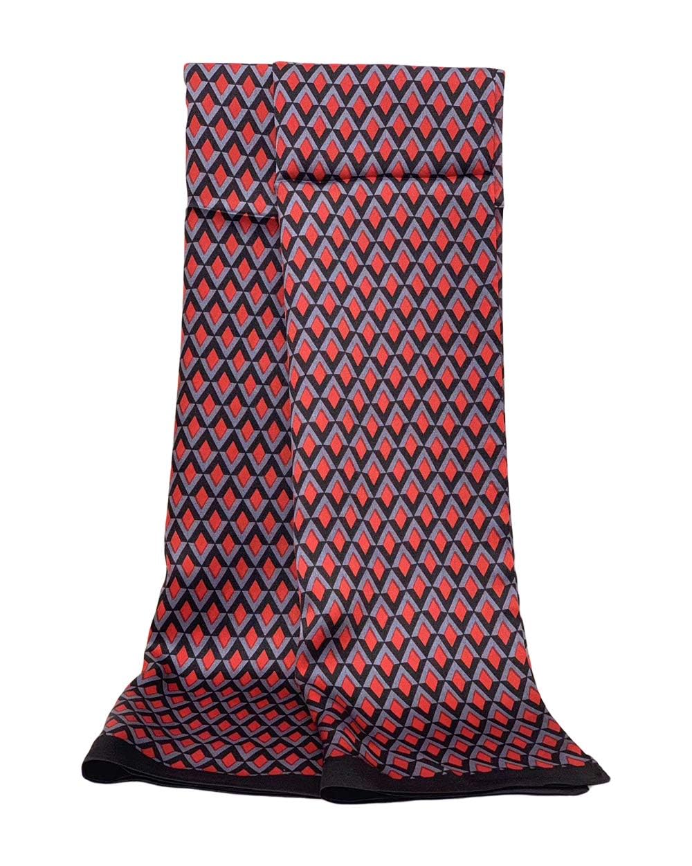 Foulard en Soie Vintage pour Homme, 100% Pure, Motif Classique, Double Couche, imprimé Gentleman